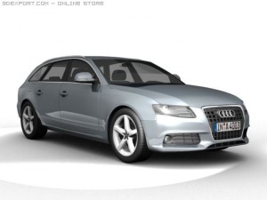 2008 audi a4 avant Modello 3D