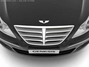 2009 hyundai genesis 3D Model