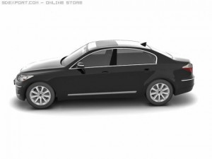 2009 hyundai genesis 3D Модель