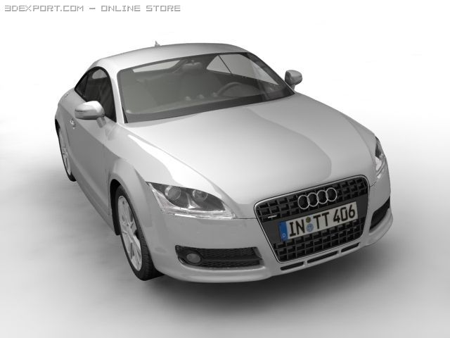 2007 audi tt 3D 模型 .c4d .max .obj .3ds .fbx .stl .blend 