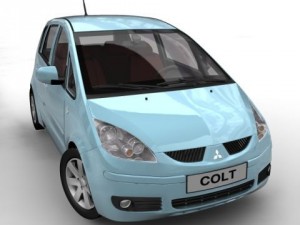 2005 mitsubishi colt 3D Model