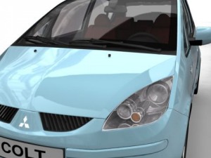 2005 mitsubishi colt 3D Model