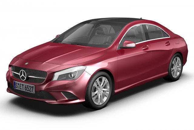 mercedes benz cla 2013 Model 3D .c4d .max .obj .3ds .fbx .stl .blend 