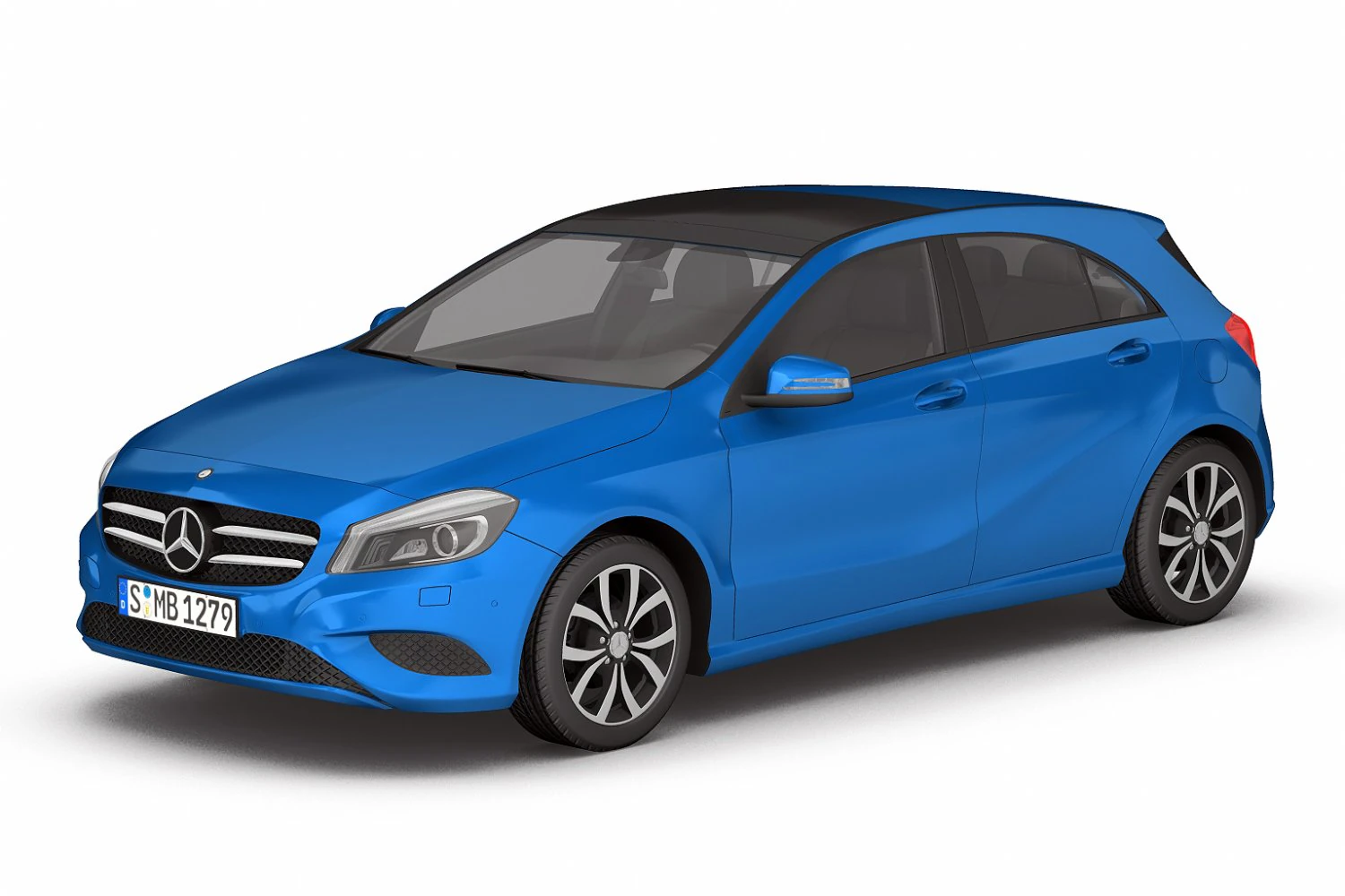 mercedes benz a class 2012 3D Model .c4d .max .obj .3ds .fbx .stl .blend 