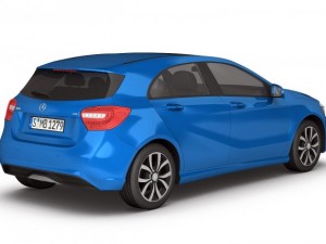 mercedes benz a class 2012 3D-Modell