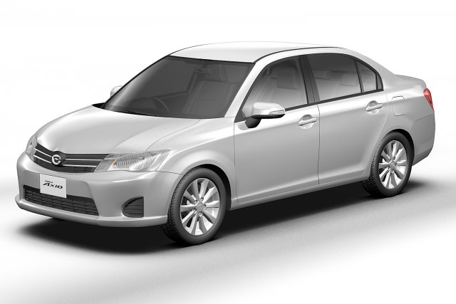 toyota corolla axio japan 2013 3D 모델 .c4d .max .obj .3ds .fbx .stl .blend 