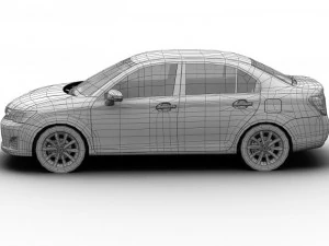 toyota corolla axio japan 2013 3D Model