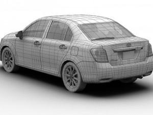 toyota corolla axio japan 2013 3D 모델