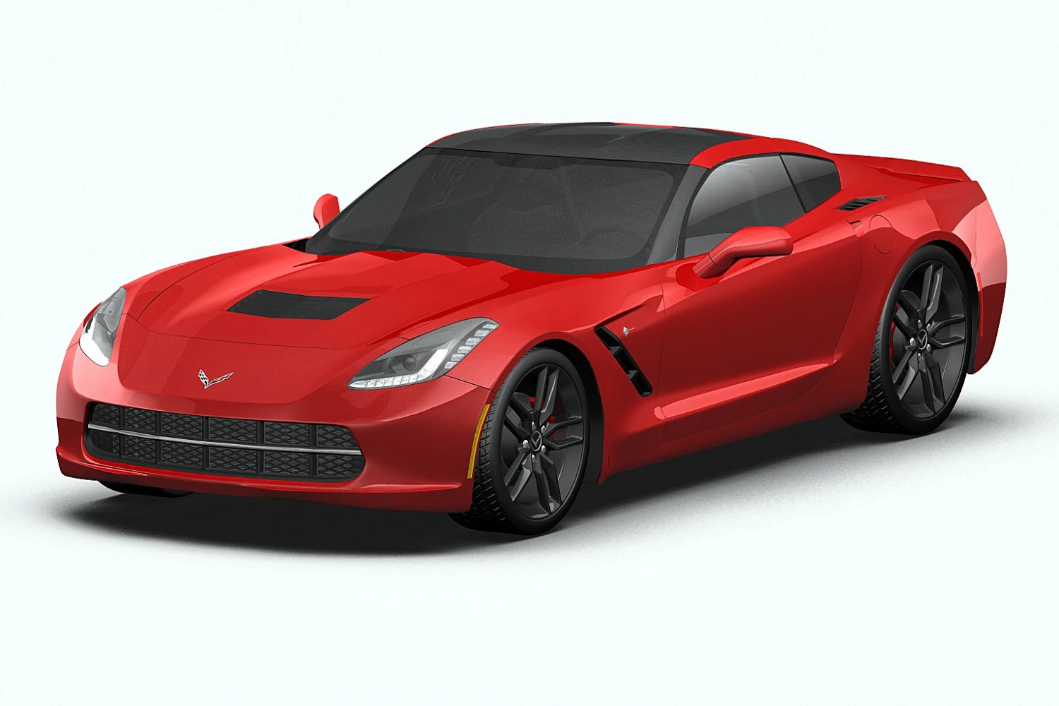 chevrolet corvette stingray 2014 3D Model .c4d .max .obj .3ds .fbx .stl .blend