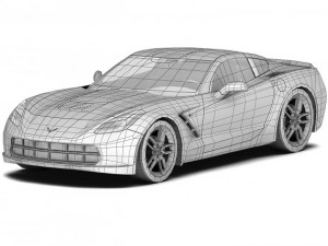 chevrolet corvette stingray 2014 3D Model
