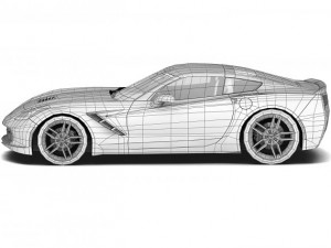 chevrolet corvette stingray 2014 3D Model