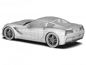 chevrolet corvette stingray 2014 3D Model