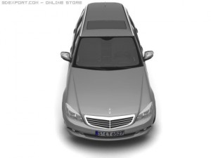 2008 merc benz c class estate Modèle 3D