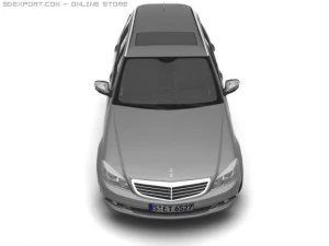 2008 merc benz c class estate 3D Model