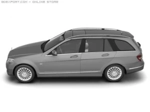 2008 merc benz c class estate 3D Model