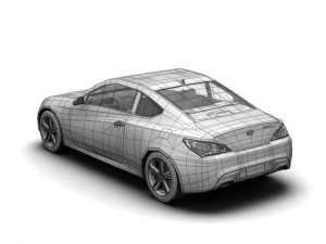 2010 hyundai genesis coupe Modello 3D