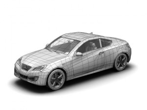 2010 hyundai genesis coupe Modello 3D