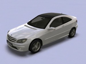 2008 mercedes benz clc coupe 3D Model