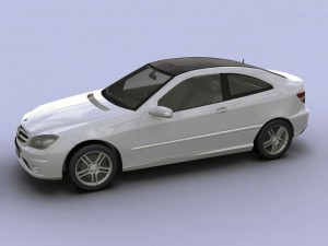 2008 mercedes benz clc coupe 3D Модель