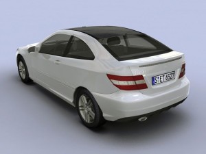 2008 mercedes benz clc coupe 3D Модель