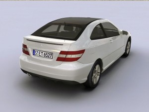 2008 mercedes benz clc coupe 3D Модель