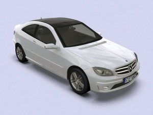 2008 mercedes benz clc coupe 3D Модель