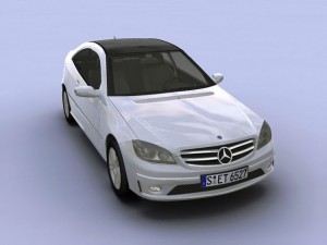 2008 mercedes benz clc coupe 3D Модель