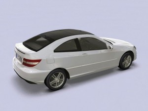 2008 mercedes benz clc coupe 3D Модель