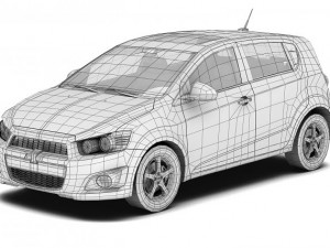 chevrolet sonic 2012 3D 모델