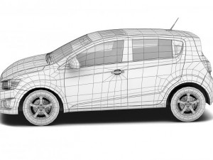 chevrolet sonic 2012 3D 모델