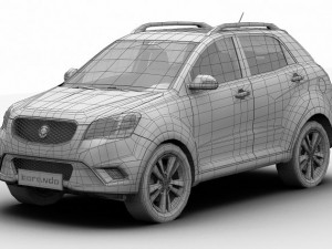 ssangyong korando 2012 3D Модель