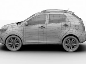ssangyong korando 2012 3D Model