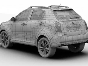 ssangyong korando 2012 3D Model