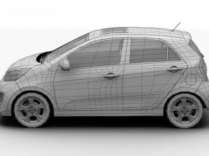 kia picanto 2012 3D Model
