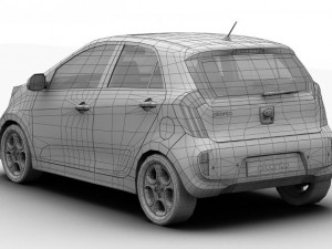 kia picanto 2012 3D Model