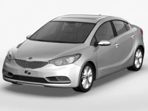 kia k3 cerato forte 2014 3D Model