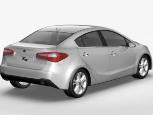 kia k3 cerato forte 2014 3D मॉडल