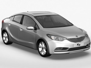 kia k3 cerato forte 2014 3D मॉडल