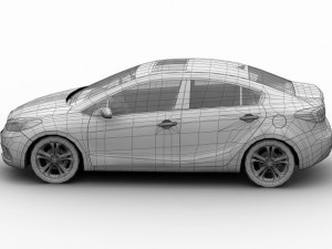 kia k3 cerato forte 2014 3D मॉडल