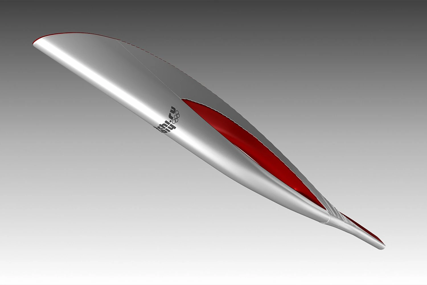 2014年冬季奥运会火炬 3D 模型 .c4d .max .obj .3ds .fbx .stl .blend 