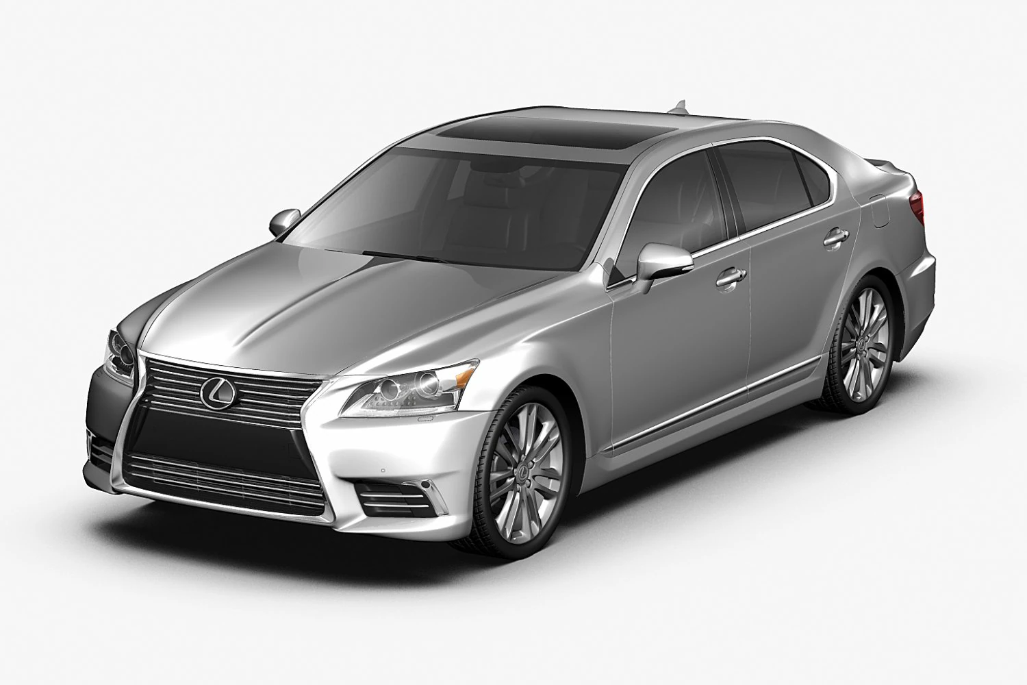 2013 lexus ls460 3D Model .c4d .max .obj .3ds .fbx .stl .blend 