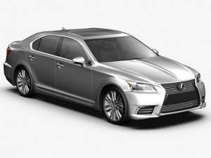 2013 lexus ls460 3D-Modell