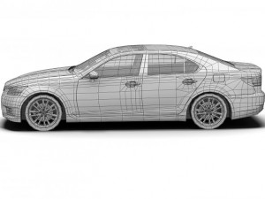2013 lexus ls460 3D-Modell