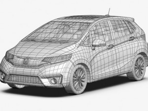 honda fit 2015 3D Model