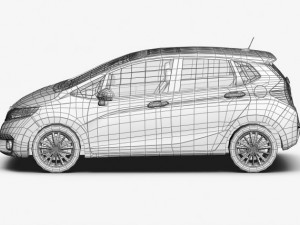 honda fit 2015 3D Model