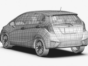 honda fit 2015 3D Model