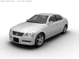 2007 toyota mark x 3D Model