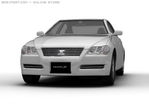 2007 toyota mark x Modello 3D