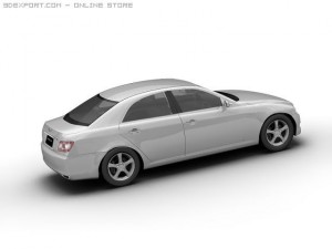 2007 toyota mark x Modello 3D