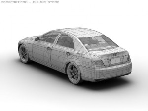 2007 toyota mark x Modello 3D